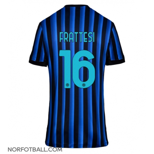 Billige Fotballdrakt Inter Milan Davide Frattesi #16 Replika Hjemmedrakt Dame 2025-26 Kortermet Billige Fotballdrakt Inter Milan Davide Frattesi #16 Replika Hjemmedrakt Dame 2025-26 Kortermet